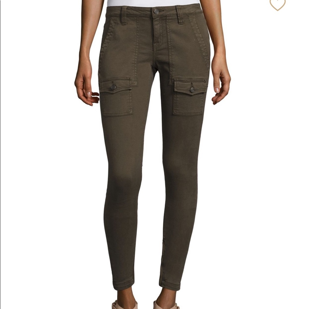 Joie So Real Skinny Cargo Pant Green/Fatigue 25